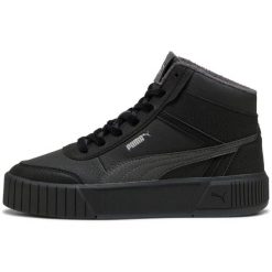 Buty Puma Carina Mia Mid Wt r, Dla obu płci. Czarne obuwie sportowe Puma, ze skóry ekologicznej, bez zapięcia. Za 490.00 zł.