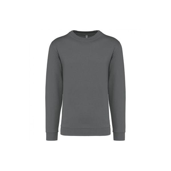 Bluza z okrągłym dekoltem Kariban. Szare bluzy KARIBAN, m, bez wzorów, z bawełny, bez kaptura. Za 123.50 zł.