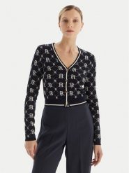 Fracomina Kardigan FR25WT8036K414F8 Granatowy Regular Fit. Niebieskie kardigany Fracomina, xs, bez wzorów, z wiskozy. Za 599.99 zł.