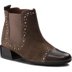 Sztyblety HISPANITAS - Clove HI87663 Army. Zielone botki Hispanitas, bez wzorów, ze skóry, bez obcasa, na obcasie, bez zapięcia. W wyprzedaży za 389.00 zł.