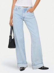ONLY Jeansy Ella 15368955 Błękitny Wide Leg. Niebieskie jeansy Only, m, bez wzorów. Za 169.99 zł.