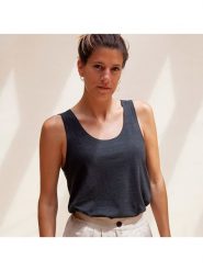 Tropicfeel Top w kolorze czarnym rozmiar: M. Czarne topy Tropicfeel, m, bez wzorów, z bawełny, bez kołnierzyka, bez ramiączek. Za 70.45 zł.