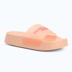 Klapki damskie U.S. Polo Assn. AMAMI009A. Brązowe klapki U.S. Polo Assn., bez wzorów, z syntetyku, bez obcasa. Za 87.99 zł.
