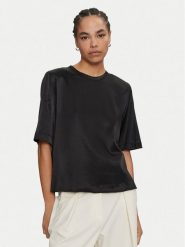 ACCESS FASHION Bluzka 44-2102-425 Czarny Relaxed Fit. Czarne bluzki ACCESS FASHION, xs, bez wzorów, z wiskozy, bez kołnierzyka, bez ramiączek. Za 169.99 zł.