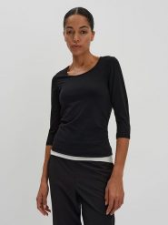 Someday Koszulka w kolorze czarnym rozmiar: 36. Czarne bluzki someday., bez wzorów, z bawełny, bez kołnierzyka, bez ramiączek. Za 74.46 zł.