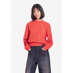 Bluza sportowa damska Prosto Ribbed bez kaptura. Czerwone bluzy Prosto, bez wzorów, bez kaptura. W wyprzedaży za 204.99 zł.