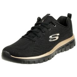Buty do chodzenia damskie, Skechers Graceful-Get Connected. Czarne obuwie sportowe Skechers, z materiału, bez zapięcia, trekkingowe, Skechers Sport. Za 199.99 zł.