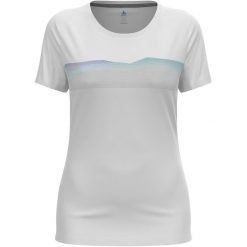 Koszulka z krótkim rękawem damska ODLO F-Dry Ridgeline T-Shirt Crew Neck. Białe t-shirty Odlo, s, bez wzorów, bez kołnierzyka, bez ramiączek. Za 259.99 zł.