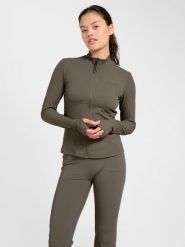 Damska bluza dresowa zapinana na zamek Hummel Prima. Brązowe bluzy Hummel, xl, bez wzorów, z dresówki, bez kaptura. Za 312.20 zł.