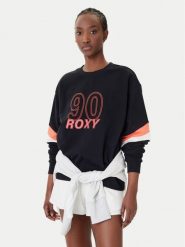 Roxy Bluza Essential Energy ERJFT04994 Czarny Regular Fit. Czarne bluzy Roxy, m, bez wzorów, z bawełny, bez kaptura. Za 299.99 zł.