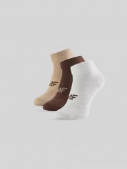 4F Skarpetki krótkie (3-pack) damskie - multikolor 39-42. Skarpety 4f, bez wzorów. Za 49.99 zł.