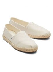 TOMS Espadryle w kolorze kremowym rozmiar: 39. Brązowe espadryle Toms, bez wzorów, bez obcasa, bez zapięcia. Za 171.68 zł.