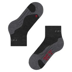 Krótkie skarpety damskie Falke TK2 Explore. Szare skarpety Falke, bez wzorów, z elastanu. Za 156.50 zł.