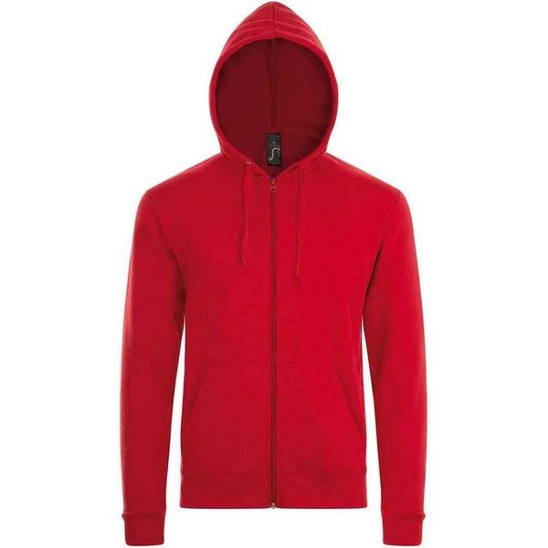 Bluza Z Kapturem Dla Dorosłych Unisex Stone. Czerwone bluzy SOL'S, m, bez wzorów, z bawełny, z kapturem. Za 134.99 zł.