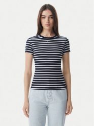 Tommy Jeans T-Shirt DW0DW17383 Granatowy Regular Fit. Niebieskie t-shirty Tommy Jeans, s, bez wzorów, z bawełny, bez kołnierzyka, bez ramiączek. Za 149.99 zł.