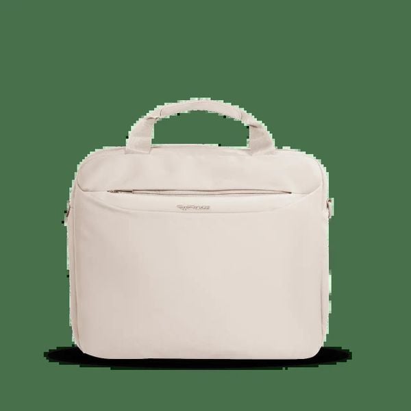 Torba na laptopa KISKADEE BEIGE. Brązowe torby na laptopa Wings, bez wzorów, z materiału. Za 119.90 zł.