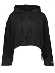 Adidas Bluza "Cropped" w kolorze czarnym rozmiar: 32. Czarne bluzy Adidas, bez wzorów, z kapturem. Za 206.95 zł.