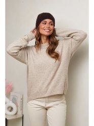 Soft Cashmere Sweter w kolorze beżowym rozmiar: 38/40. Brązowe swetry Soft Cashmere, bez wzorów, bez ramiączek. Za 169.67 zł.