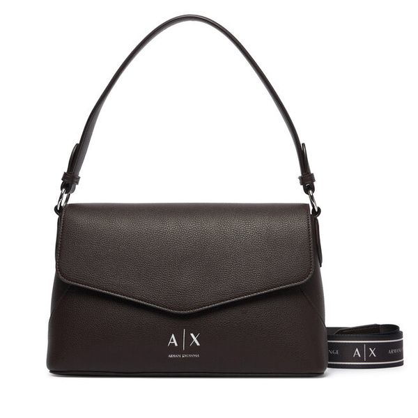Torebka Armani Exchange. Brązowe torebki klasyczne Armani Exchange, bez wzorów, bez dodatków. Za 614.99 zł.