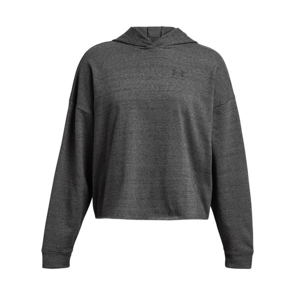 Damska bluza oversize z kapturem Under Armour Rival Terry. Czarne bluzy Under Armour, m, bez wzorów, z materiału, z kapturem. Za 279.70 zł.