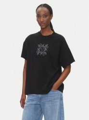 ViCOLO T-Shirt RD0119 Czarny Regular Fit. Czarne t-shirty ViCOLO, xs, bez wzorów, z bawełny, bez kołnierzyka, bez ramiączek. Za 199.99 zł.