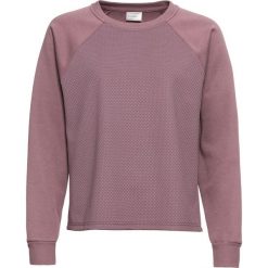 Bluza z połyskującego materiału bonprix matowy fioletowy. Fioletowe bluzy bonprix, bez wzorów, bez kaptura. Za 32.99 zł.