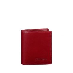 Mały czerwony portfel damski RFID Canaletto z skóry licowej garbowanej roślinnie PD1031s165gr RFID. Czerwone portfele bez wzorów, ze skóry. Za 115.00 zł.
