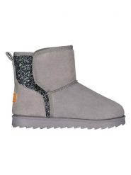 Geographical Norway Botki zimowe "Olga" w kolorze szarym rozmiar: 37. Szare botki Geographical Norway, na zimę, bez wzorów, z futra, bez obcasa, bez zapięcia. Za 78.66 zł.