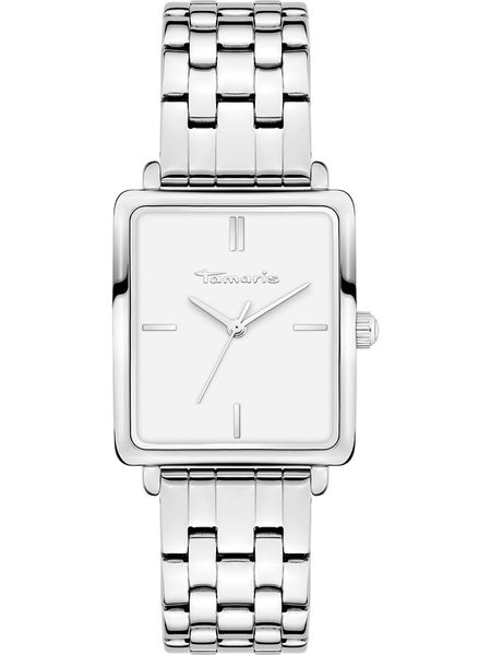 Tamaris Zegarek kwarcowy w kolorze srebrno-białym rozmiar: onesize. Szare, analogowe zegarki Tamaris, metalowe. Za 165.95 zł.
