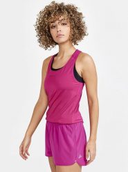 Craft Top sportowy "ADV Essence" w kolorze fuksjowym rozmiar: M. Różowe koszulki sportowe Craft, bez wzorów, bez ramiączek, outdoorowe. Za 101.23 zł.