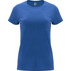 Damska Koszulka Z Krótkim Rękawem Capri. Niebieskie bluzki ROLY, xl, bez wzorów, sportowe, bez kołnierzyka, bez ramiączek. Za 31.99 zł.