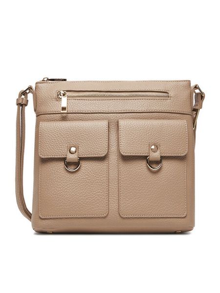 Lasocki Torebka C-LSK-X-003-08 Beżowy. Brązowe listonoszki Lasocki, bez wzorów, z materiału, bez dodatków. Za 139.99 zł.