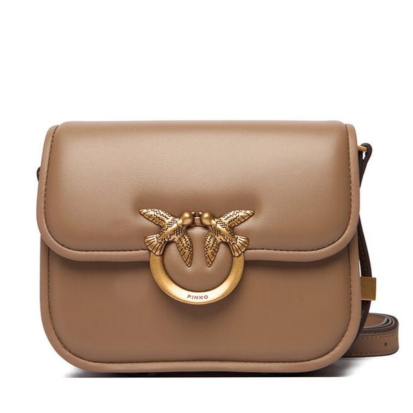 Torebka PINKO. Brązowe listonoszki Pinko, bez wzorów, bez dodatków. Za 1,489.00 zł.