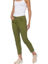 Heine Spodnie chino w kolorze khaki rozmiar: 50. Brązowe spodnie materiałowe Heine, bez wzorów. Za 123.25 zł.