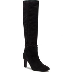 Kozaki HÖGL - 6-106622 Black 0100. Czarne kozaki Högl, z materiału, bez obcasa, na obcasie, bez zapięcia. W wyprzedaży za 499.00 zł.