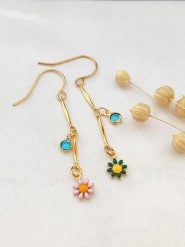 Atelier MIU Pozłacane kolczyki rozmiar: onesize. Żółte kolczyki Atelier MIU, pozłacane, z zapięciem typu bigiel. Za 39.99 zł.