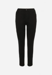 Czarne Spodnie o Kroju Skinny z Regularnym Stanem Mendria. Czarne spodnie materiałowe Born2be, na co dzień, l, bez wzorów, z jeansu. Za 89.99 zł.