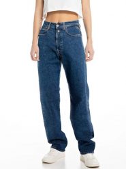 Replay Dżinsy - Straight fit - w kolorze niebieskim rozmiar: W29/L32. Niebieskie jeansy Replay, l, z aplikacjami, z podwyższonym stanem. Za 346.95 zł.
