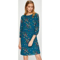Trussardi Jeans - Sukienka. Niebieskie sukienki Trussardi Jeans, na co dzień, m, bez wzorów, z jeansu, casualowe, bez kołnierzyka, bez ramiączek, maxi, proste. W wyprzedaży za 359.90 zł.
