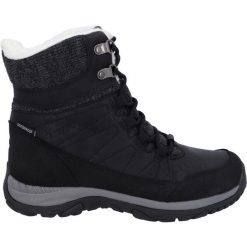 Buty trekkingowe damskie Hi-Tec Riva Mid Wp. Czarne trekkingi Hi-tec, z materiału, za kostkę, trekkingowe. Za 516.00 zł.