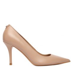 Szpilki Guess. Brązowe szpilki Guess, z aplikacjami, bez obcasa, na szpilce, bez zapięcia. Za 679.99 zł.