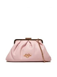 LOVE MOSCHINO Torebka JC4341PP0IKT0601 Różowy. Czerwone torebki klasyczne Love Moschino, bez wzorów, ze skóry, bez dodatków. Za 459.99 zł.