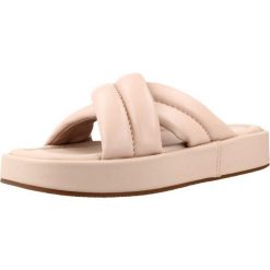Sandały CLARKS ALDA GLIDE Rose. Czerwone sandały Clarks, bez wzorów, z gumy, bez obcasa, bez zapięcia. Za 365.99 zł.