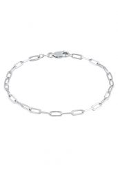 Elli Damski Oval Basic łańcuszek Blogger Trend w srebrze próby 925 Sterling Silver Bransoletki 1 ct. Szare bransoletki Elli, srebrne. Za 228.99 zł.
