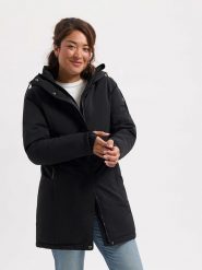 TRAVELIN' Parka "Ulla" w kolorze czarnym rozmiar: 46. Czarne parki Travelin', bez kaptura. Za 294.28 zł.