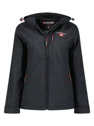 ANAPURNA Kurtka softshellowa "Tacerana" w kolorze czarnym rozmiar: M. Czarne kurtki sportowe ANAPURNA, m, z aplikacjami, bez kaptura, outdoorowe. Za 153.34 zł.