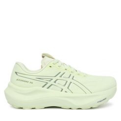 Buty do biegania Asics. Zielone obuwie sportowe Asics, bez zapięcia, do biegania. Za 609.99 zł.