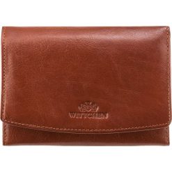 Portmonetka. Czerwone portfele Wittchen, z aplikacjami, ze skóry. W wyprzedaży za 199.90 zł.