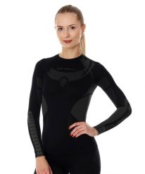 Bluza damska z długim rękawem Brubeck DRY. Czarne bluzy Brubeck, l, bez wzorów, z dzianiny, bez kaptura. Za 346.70 zł.