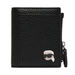 Mały Portfel Damski KARL LAGERFELD. Czarne portfele KARL LAGERFELD, bez wzorów. Za 339.99 zł.